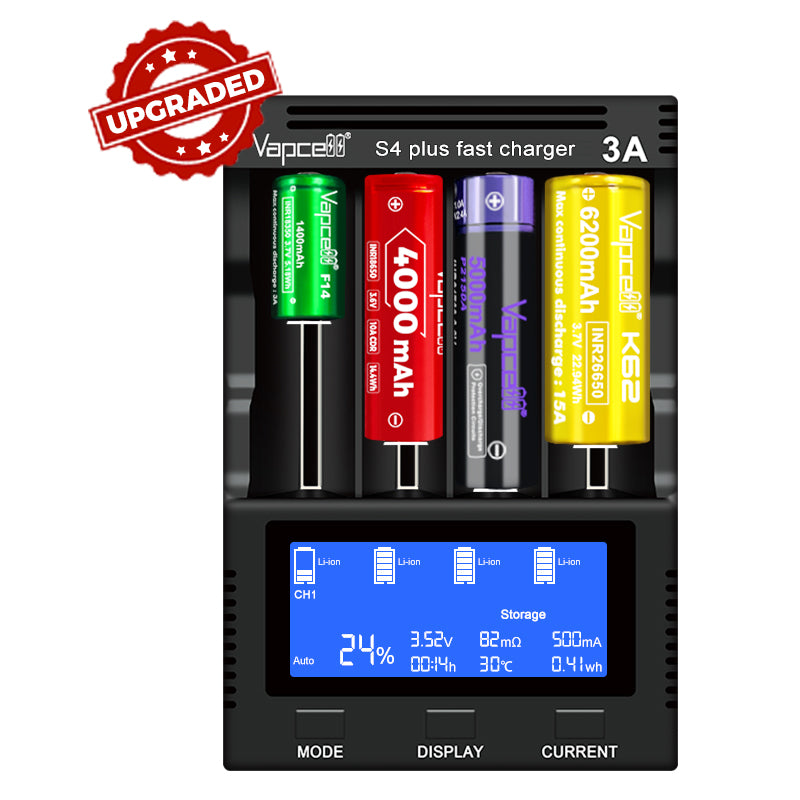 Vapcell S4 plus V3.0 professionelles Universal-Analyse-Ladegert fr L DC netStores GmbH - BattG 22089437 Vapcell S4 plus V3.0 professionelles Universal-Analyse-Ladegert fr L DC netStores GmbH - BattG 22089437