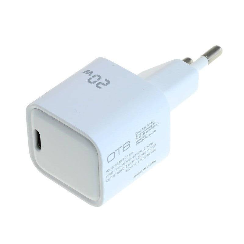 Ladegerät USB GaN (1xUSB-C) mit USB Power Delivery USB-PD - 20W