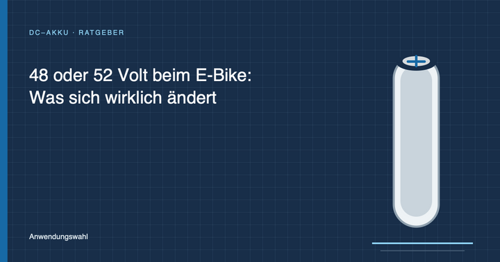 48 oder 52 Volt beim E-Bike: Was sich wirklich ändert