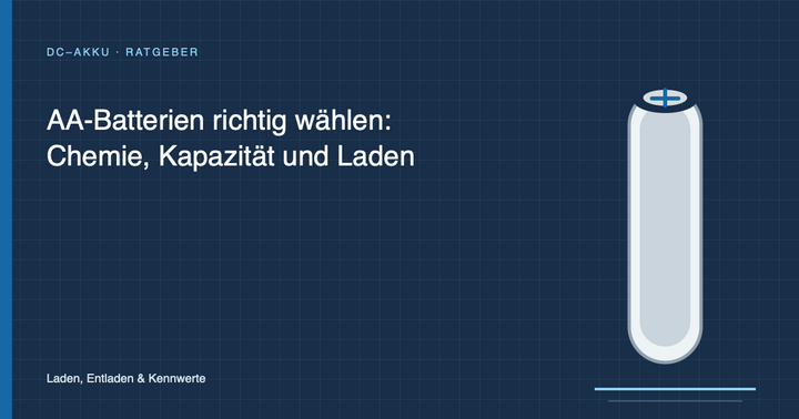AA-Batterien richtig wählen: Chemie, Kapazität und Laden