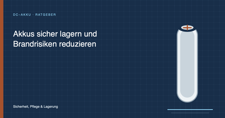 Akkus sicher lagern und Brandrisiken reduzieren