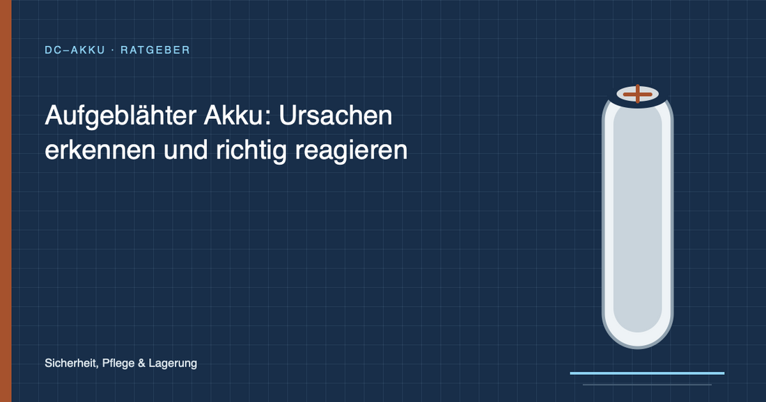 Aufgeblähter Akku: Ursachen erkennen und richtig reagieren