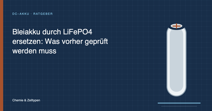 Bleiakku durch LiFePO4 ersetzen: Was vorher geprüft werden muss