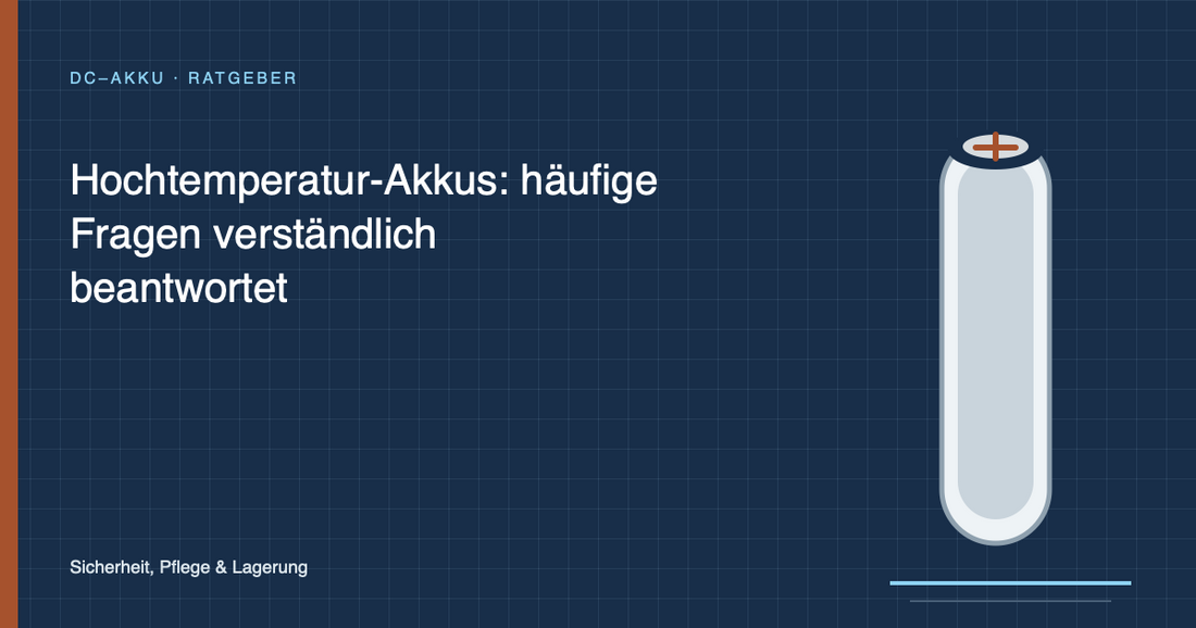 Hochtemperatur-Akkus: häufige Fragen verständlich beantwortet