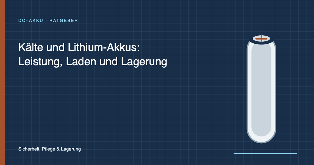 Kälte und Lithium-Akkus: Leistung, Laden und Lagerung
