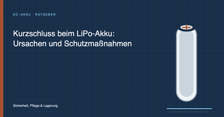 Kurzschluss beim LiPo-Akku: Ursachen und Schutzmaßnahmen