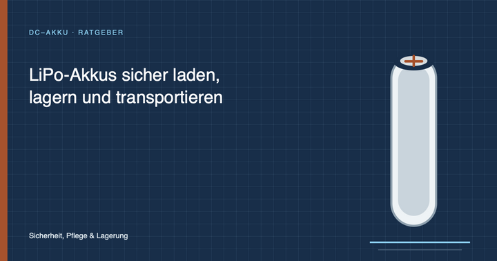 LiPo-Akkus sicher laden, lagern und transportieren