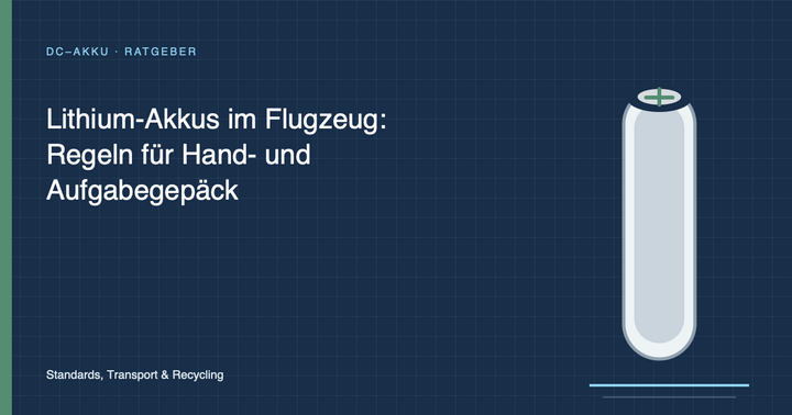 Lithium-Akkus im Flugzeug: Regeln für Hand- und Aufgabegepäck