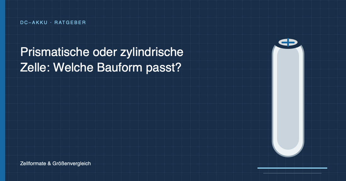 Prismatische oder zylindrische Zelle: Welche Bauform passt?