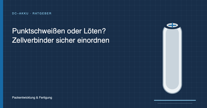 Punktschweißen oder Löten? Zellverbinder sicher einordnen
