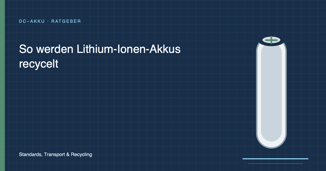 So werden Lithium-Ionen-Akkus recycelt