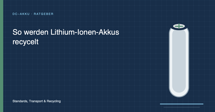 So werden Lithium-Ionen-Akkus recycelt