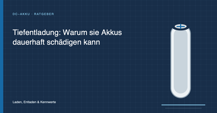 Tiefentladung: Warum sie Akkus dauerhaft schädigen kann