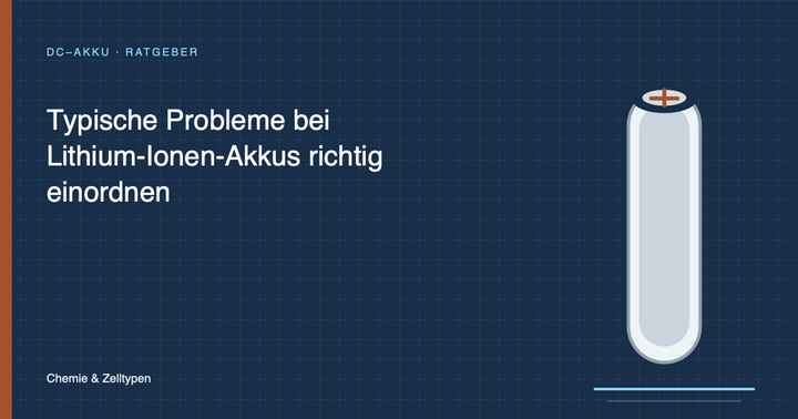Typische Probleme bei Lithium-Ionen-Akkus richtig einordnen