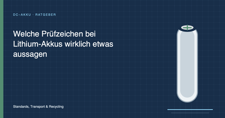 Welche Prüfzeichen bei Lithium-Akkus wirklich etwas aussagen