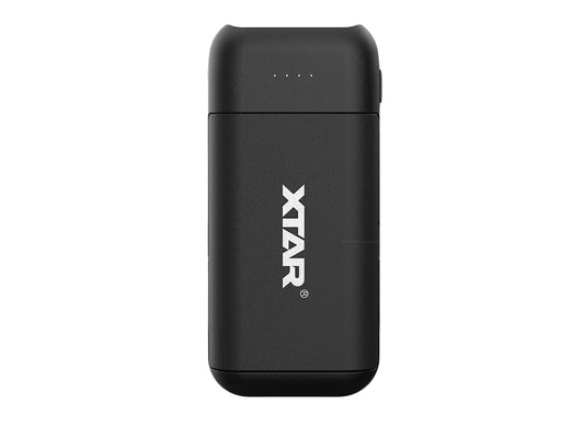 XTAR PB2C - 2-Schacht Li-Ionen Akku Reiseladegerät & Powerbank